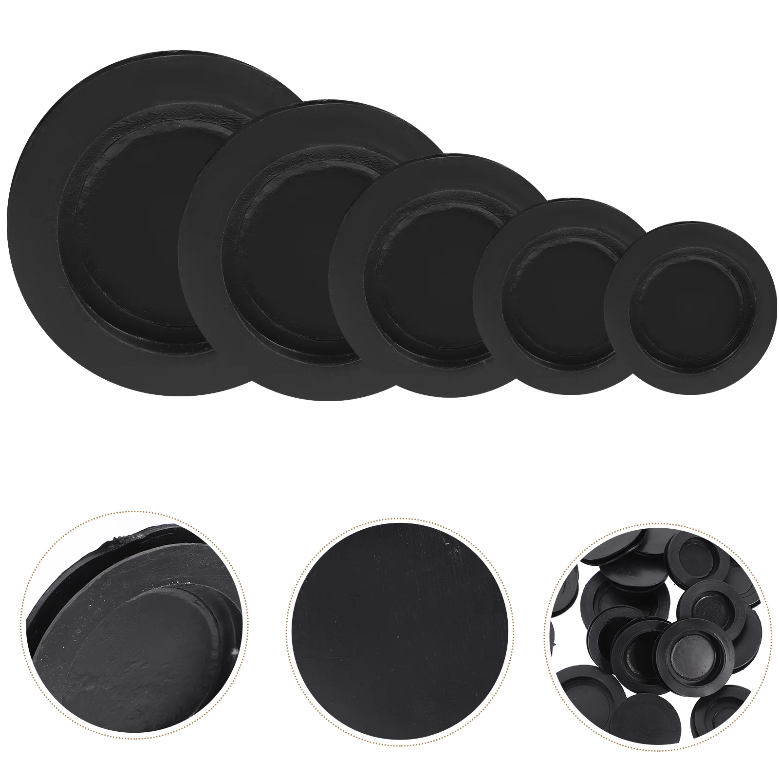 

Bank Piggy Stopper Plug Rubber Plugs Box Stoppers Saving Bottom Cover Replacement Or Money Hole Black Assorted Caps Coin