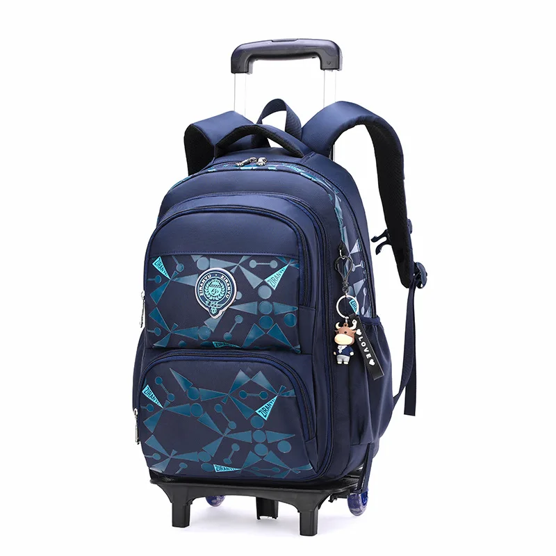 2021 Trolley Children School Bags Luggage For Girls Boys backpack Mochila Kids Backpacks With Wheel Escolar Backbag Schoolbag