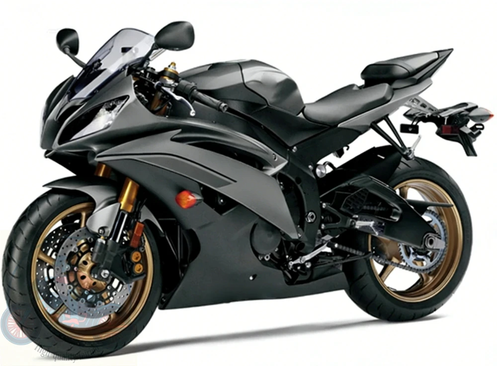 Фото Высококачественный комплект обтекателей для YAMAHA R6 2008-2016 годов выпуска, черно-серый, на заказ №1