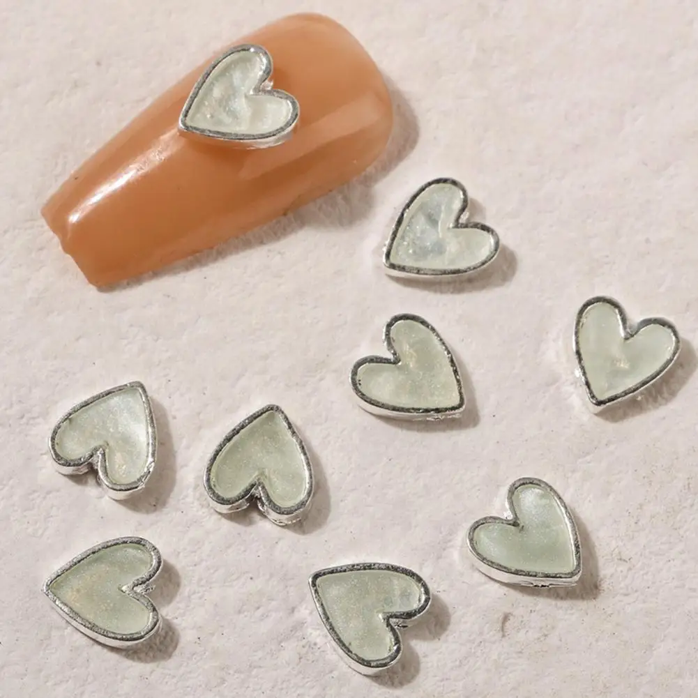 

Decorative Colorful Love Heart Nail Ornaments DIY Manicure Designs Nail Supplies