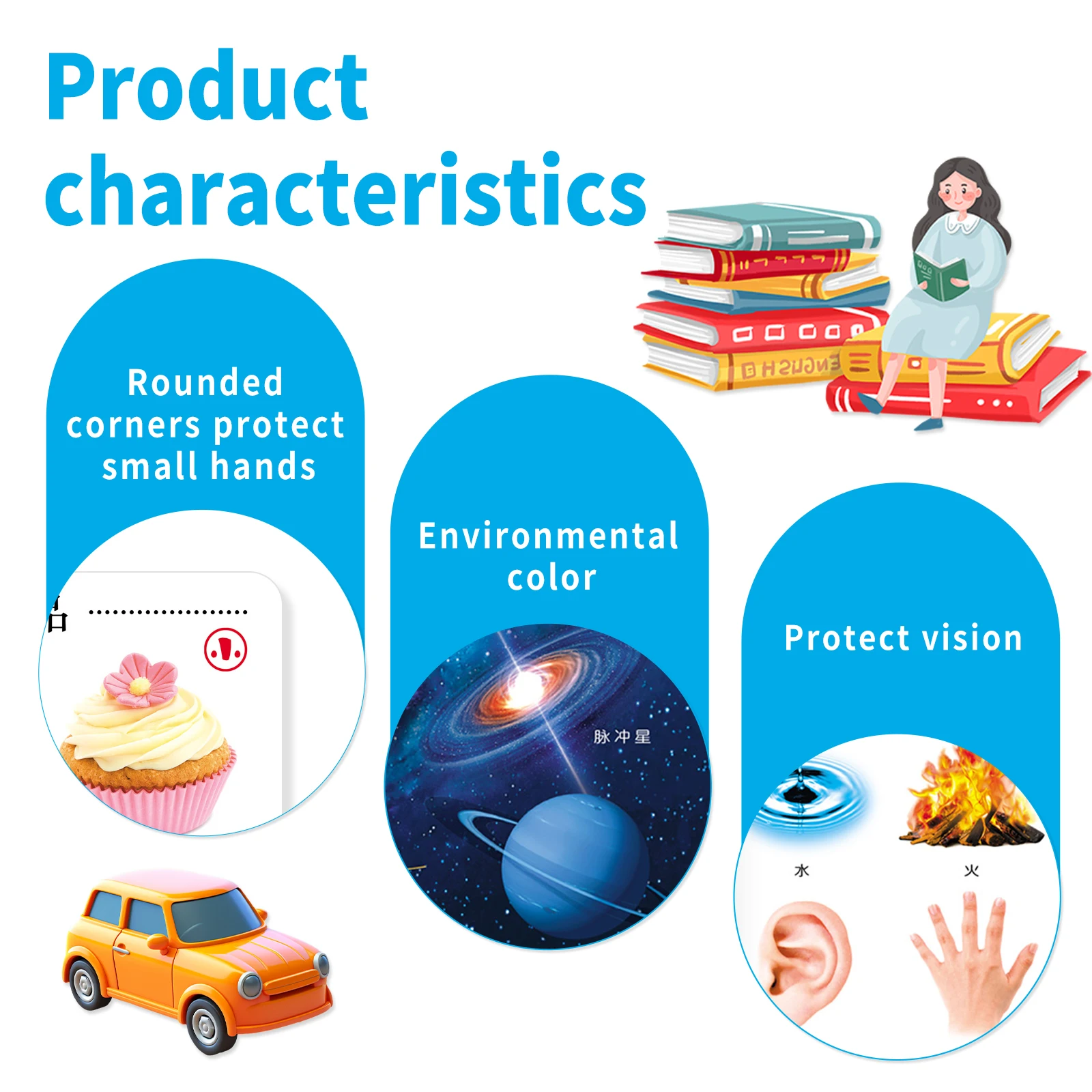 1 Набор из 2 обучающих книжки для просвещения ребенок распознает объект изучения