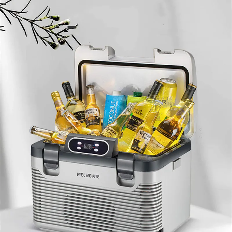 

Car Refrigerator 19L Horizontal Digital Display Home Dual-use Refrigeration Constant Temperature Small Mini