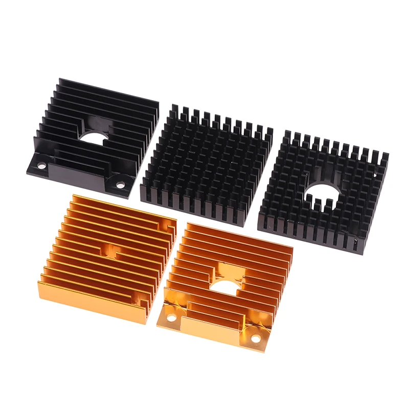 

1Pc 40x40x10MM 3D Printer Motor Heatsink Black Gold Radiator for Motor MK7/MK8 Extruder Universal Heat Sink Printer Accessories