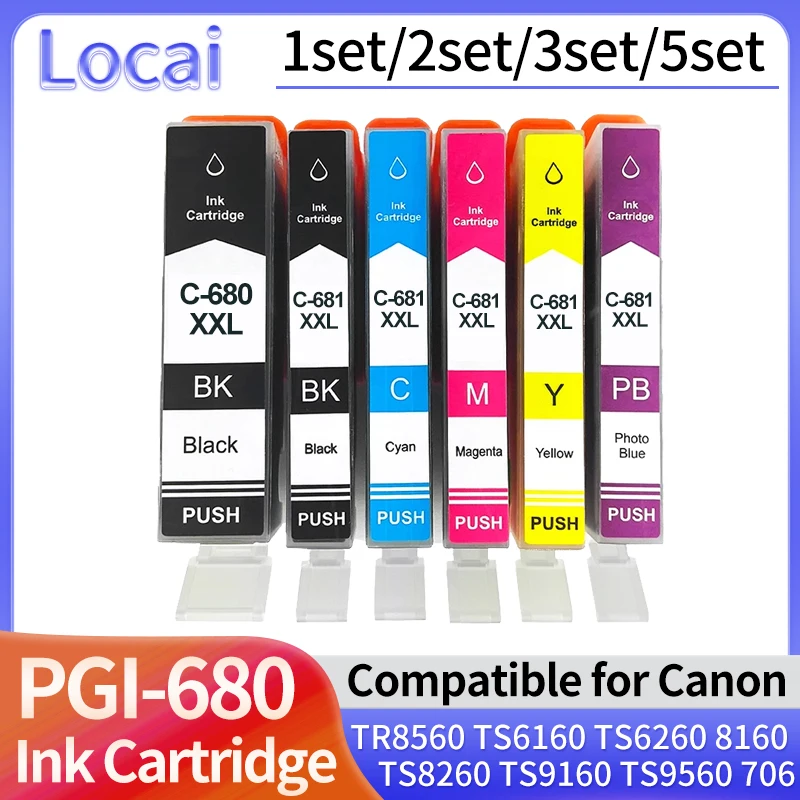 Картридж для принтера Canon PIXMA TR7560 TR8560 TS6160 TS6260 TS8160 TS8260 TS9160 TS9560 TS706