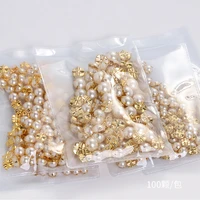 5 10mm 100pcs needlework flatback pearl resin beads cabochon wholesale clothing accessories pearl diy decorations abs beads