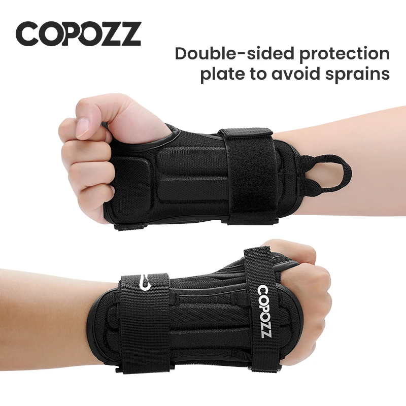 COPOZZ 1 Pair Roller Skating Wrist Support Gym Ski Wrist Guard Skating Hand Snowboard Protection Hand Protector Men Women Child