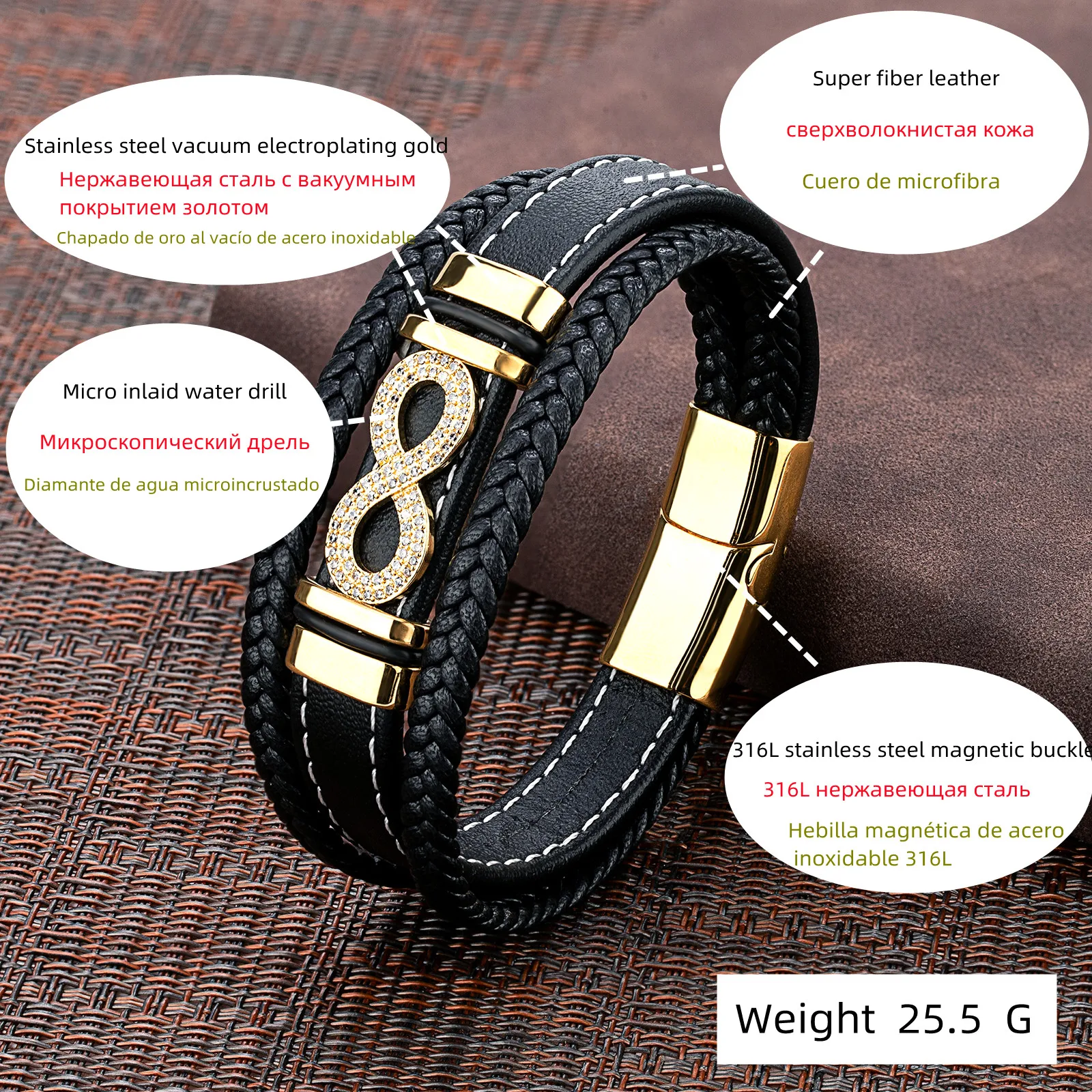 2024 Новая мода соответствующая микроинкрустация 8 форматов нейтральный стиль