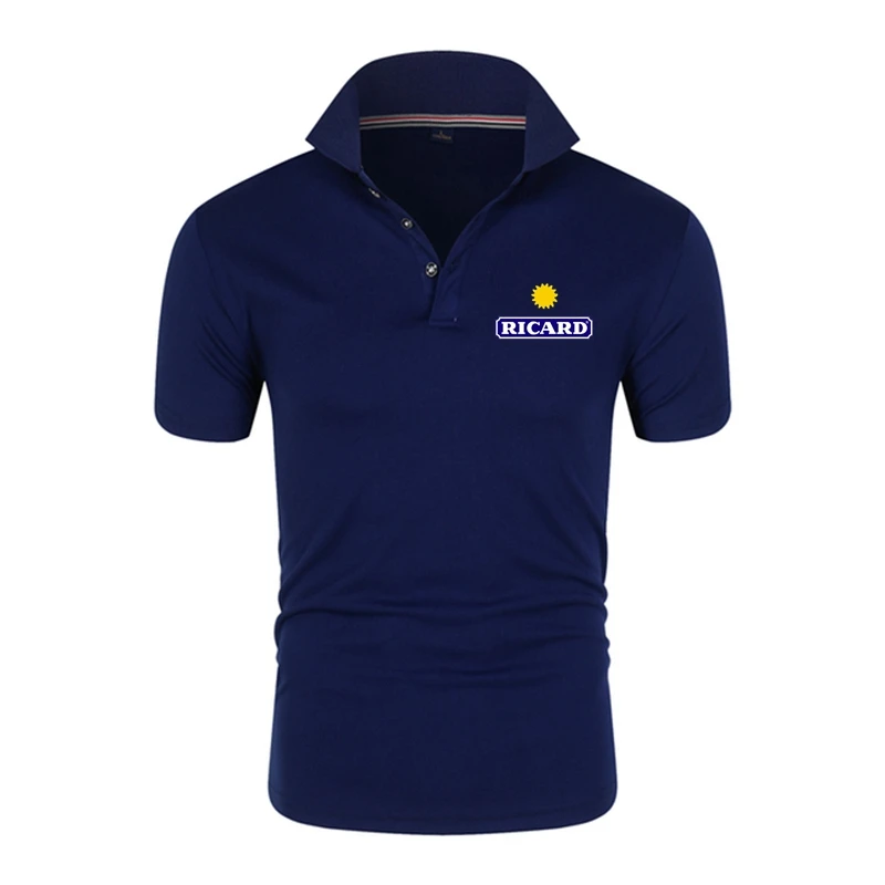 

2022 New Summer RICARD Cotton Polo Brand Men Polo Shirts Designer Short Sleeve Casual Tops Fashions Clothing tops
