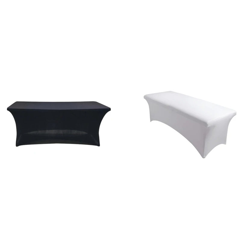 

2 Pcs Eyelashes Bed Cover Beauty Sheets Elastic Table Stretchable Cosmetic Salon Sheet Black & White