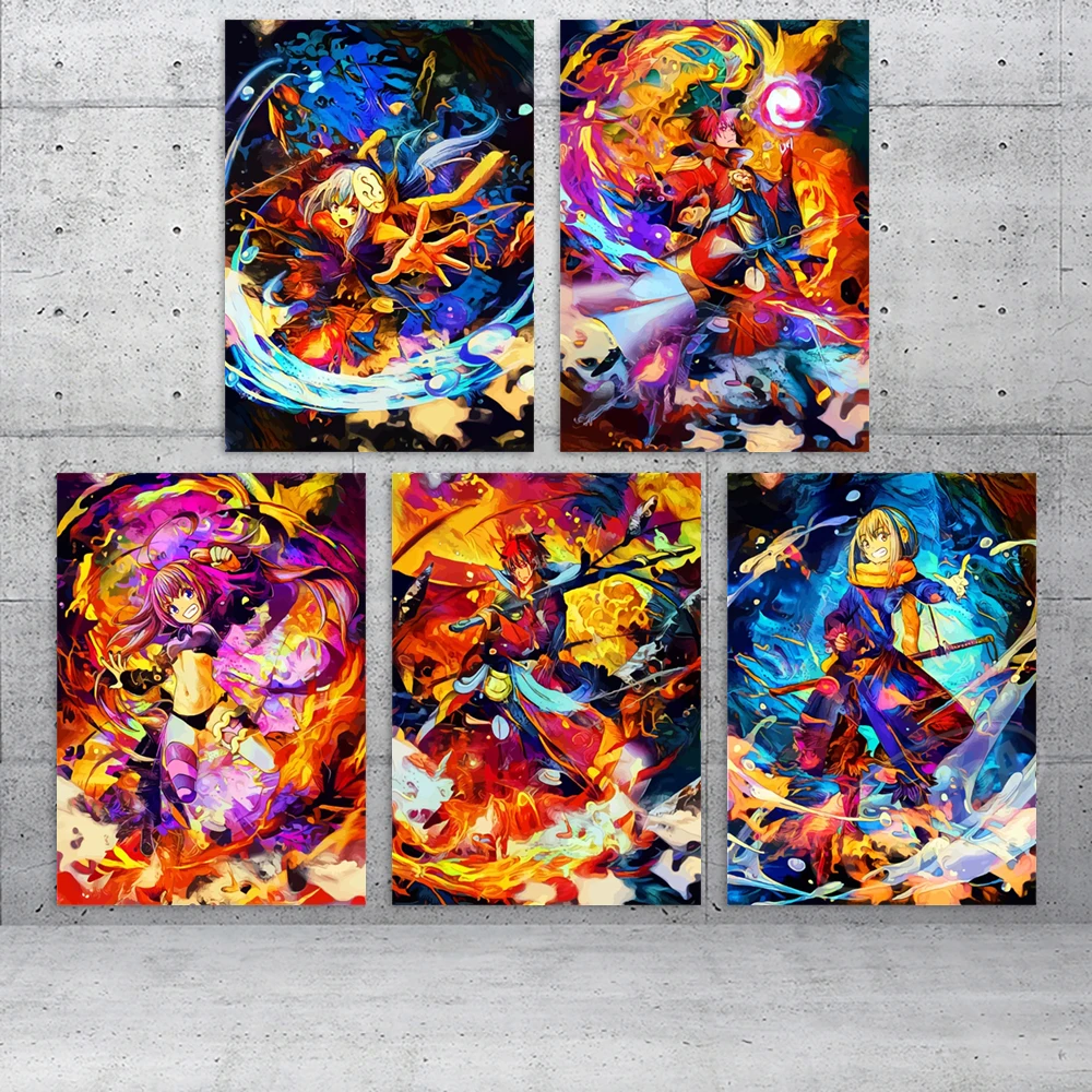 

Настенная картина из аниме, домашний декор, рассекающий демонов, холст, рисунок, деревянная подвесная картина, современный плакат, модульны...