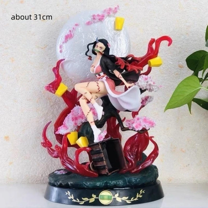 

31cm Demon Slayer Anime Figure Kamado Nezuko GK Statue Adult Action Figurine PVC Model Collectible Children's Toys Gift Decor