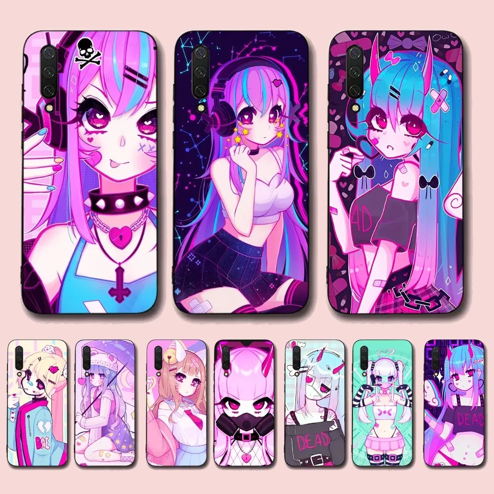 Чехол для телефона Geoxor Moneko Girl для Xiaomi Mi 5X 8 9 10 11 12 Lite Pro 10T PocoX3pro PocoM3 Note 10 Pro Lite