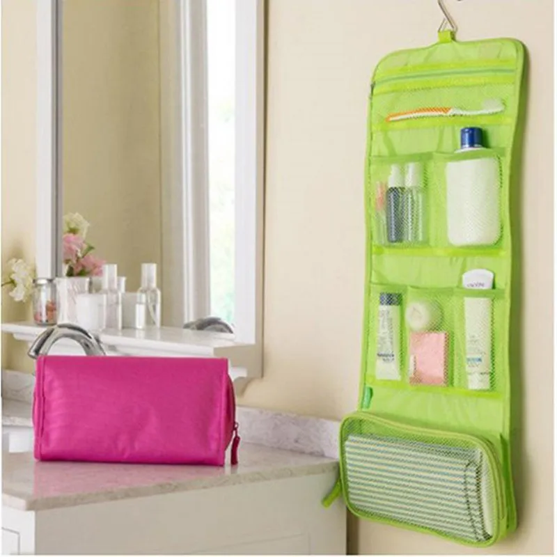 

high quality Women Makeup Bags travel cosmetic bag Toiletries Organizer Waterproof Storage Neceser Hanging Bathroom Wash Bag