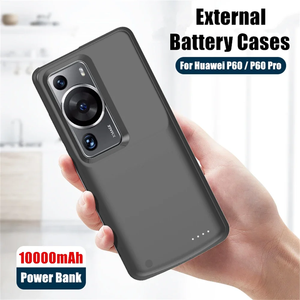 Фото Новый чехол для мобильного телефона Powerbank 10000 мАч для Huawei P60 Pro, чехлы для аккумуляторов P60, зарядное устройство Power Bank для Huawei P60, чехол для питания №2
