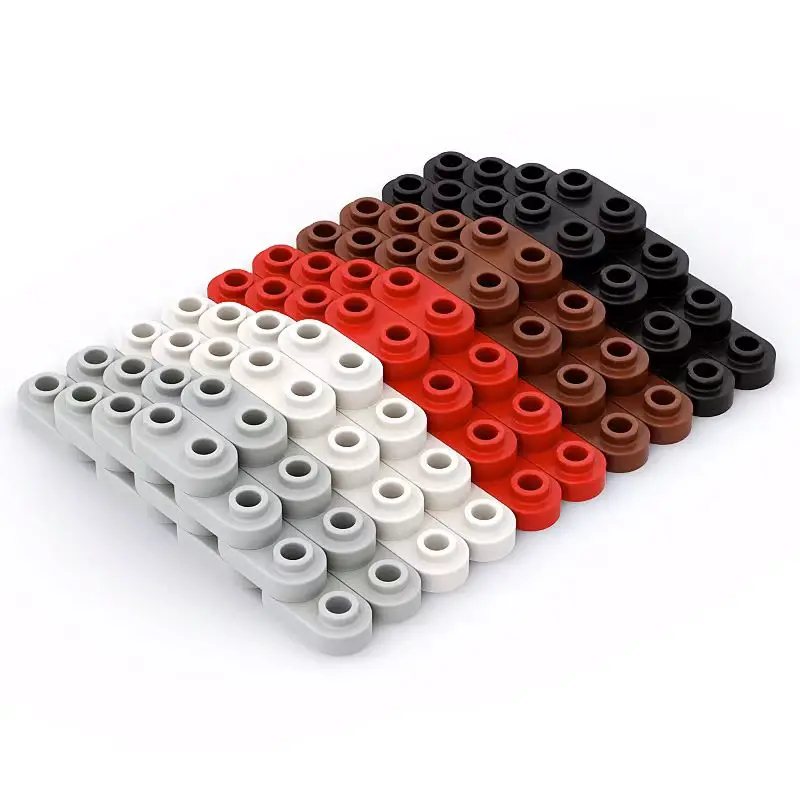 200 шт. MOC Brick Parts 35480 piastra rotonda 1x2 con borchie aperte совместимый строительный блок particelle fai da te