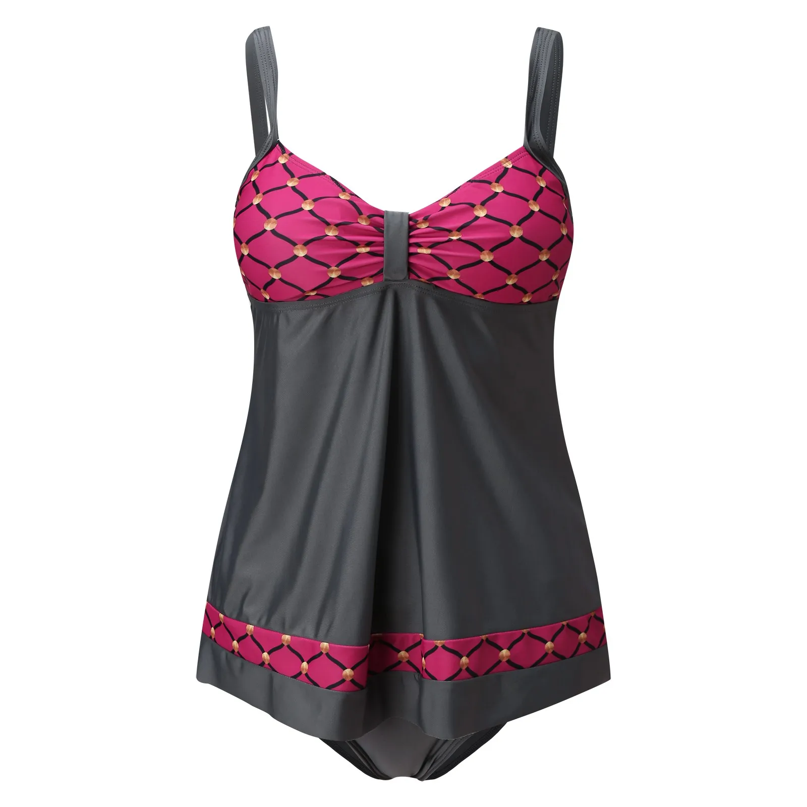 Купальник женский с треугольным принтом купальник из двух предметов танкини