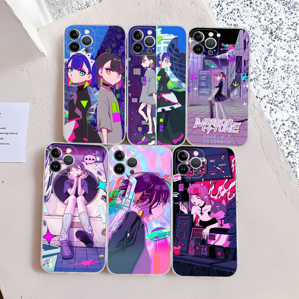 Cartoon Zutomayo Silicone Soft For Iphone 16 15 14 13 12 11 Pro Mini XS MAX Plus X Cover