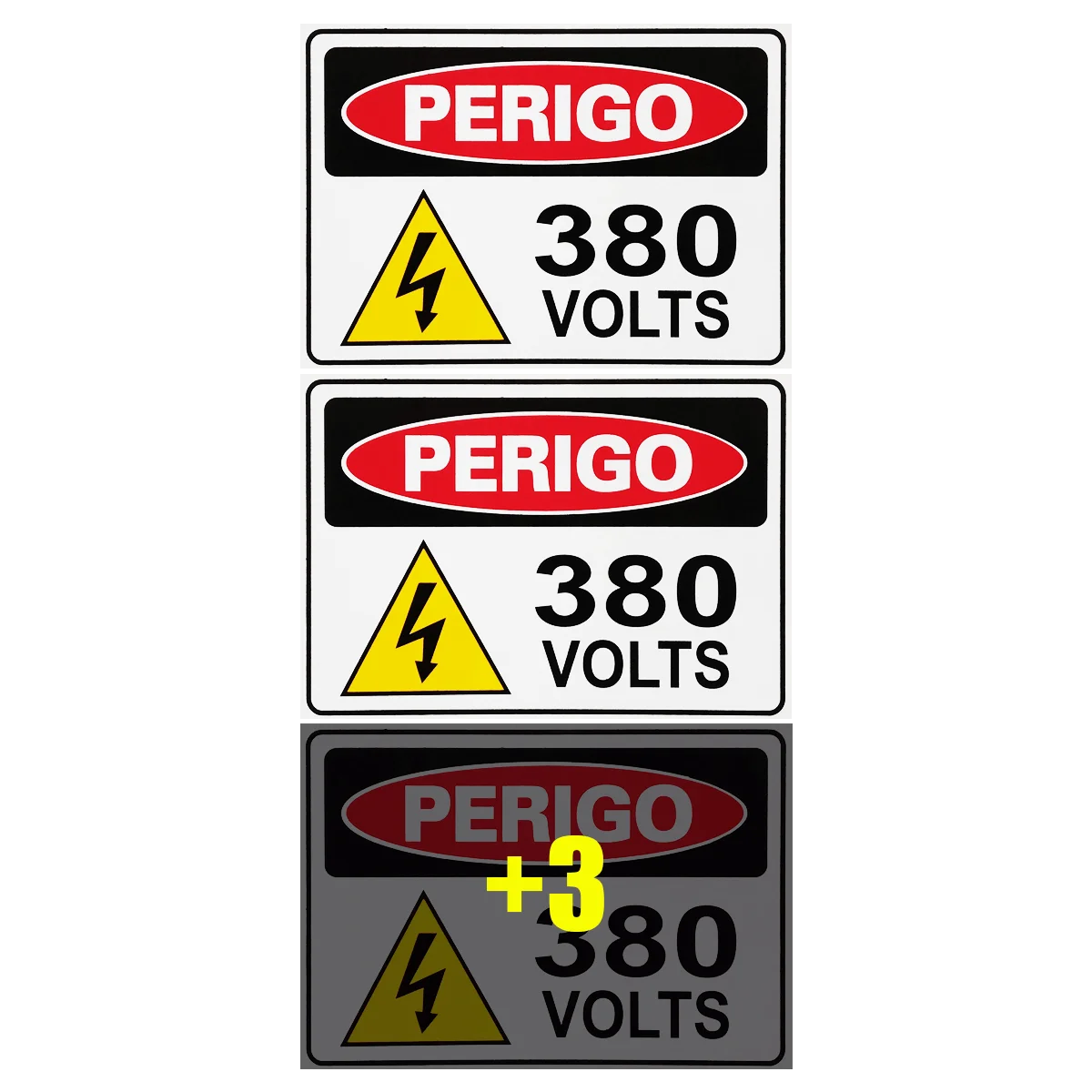 

Combo 6 Signs Danger 380 Volts 30x20 Access-S-217/4 F9e