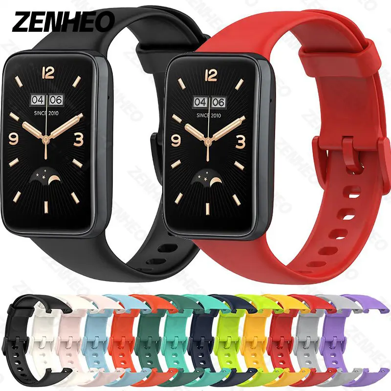 Ремешок для часов Xiaomi Mi Band 7 Pro браслет из жидкого силикона смарт-часов MiBand 7pro