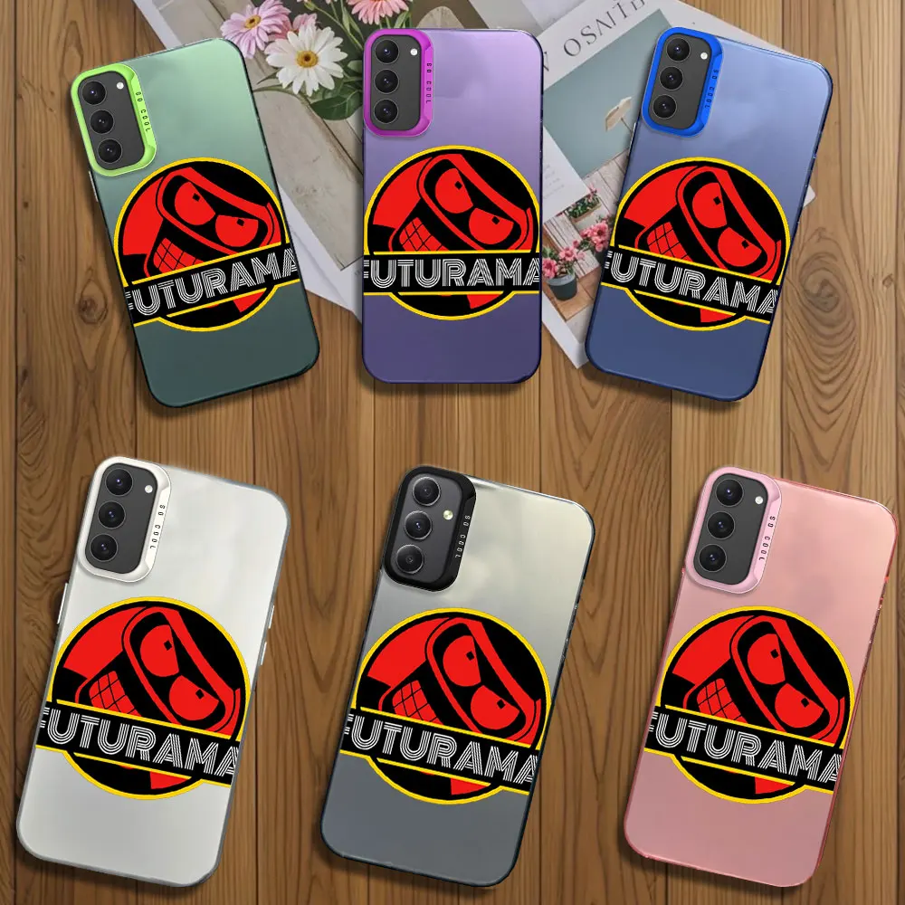 Чехол для телефона F-Futurama с аниме B-Bender iPhone 12 11 13 14 15 16 лазерный чехол Pro Plus