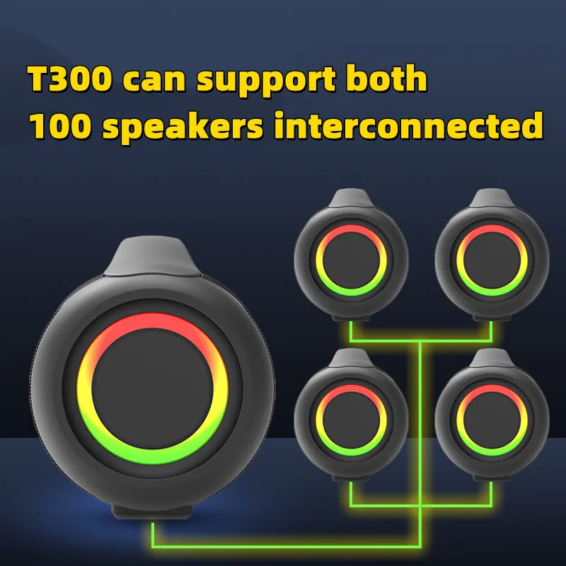 Портативная Bluetooth-колонка 120 Вт водонепроницаемый сабвуфер 360 стерео объемный