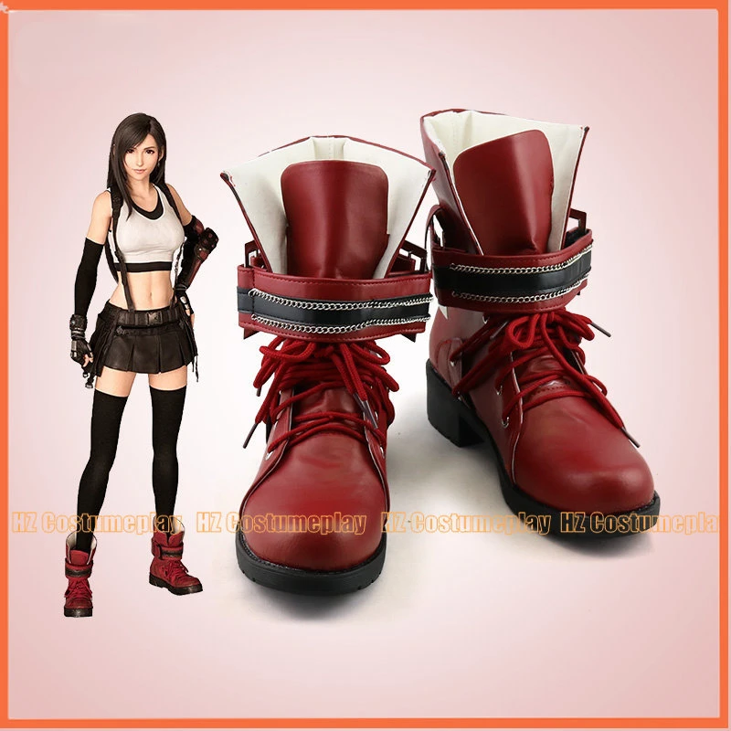 

Game Final Fantasy Tifa Cosplay Shoes Custom Made Boots