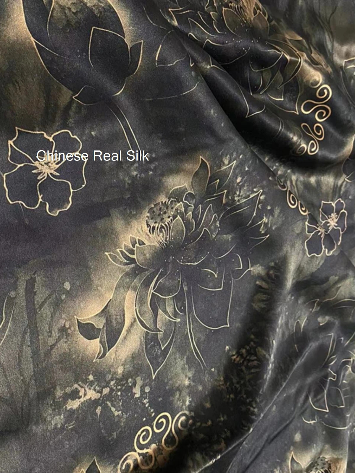 Тяжелый 50-момми реальный шелк геймпад Гуандун искусственное платье