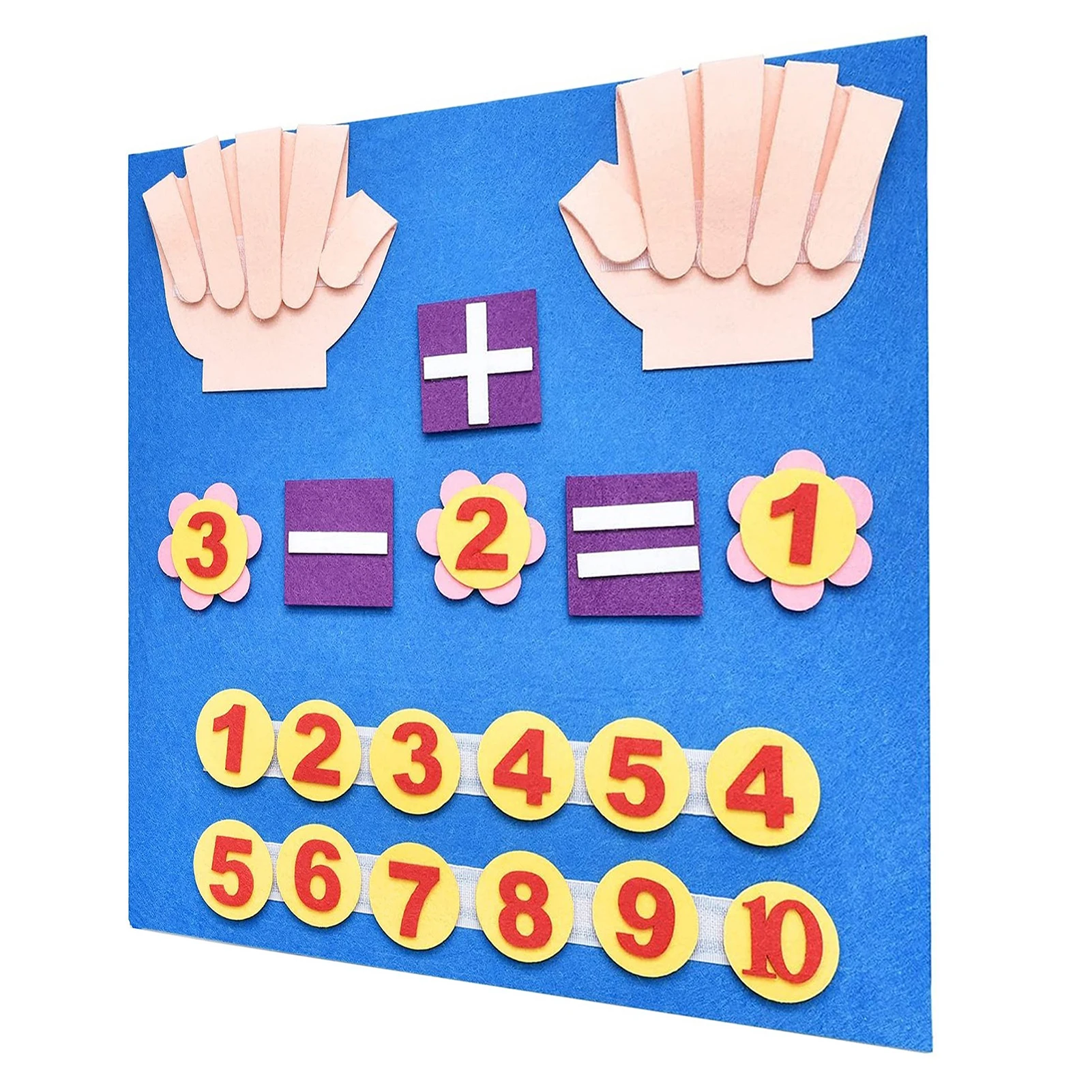 

Felt Board Finger Numbers Counting Toy Children Toys Finger Counting Learning Felt Numbers Counting Matching Game For Preschool