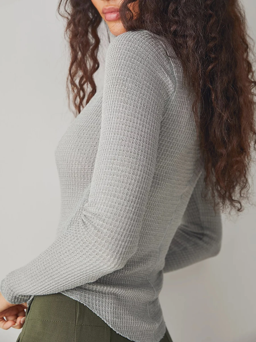 Новые модные женские рубашки на бретельках с длинным рукавом и глубоким