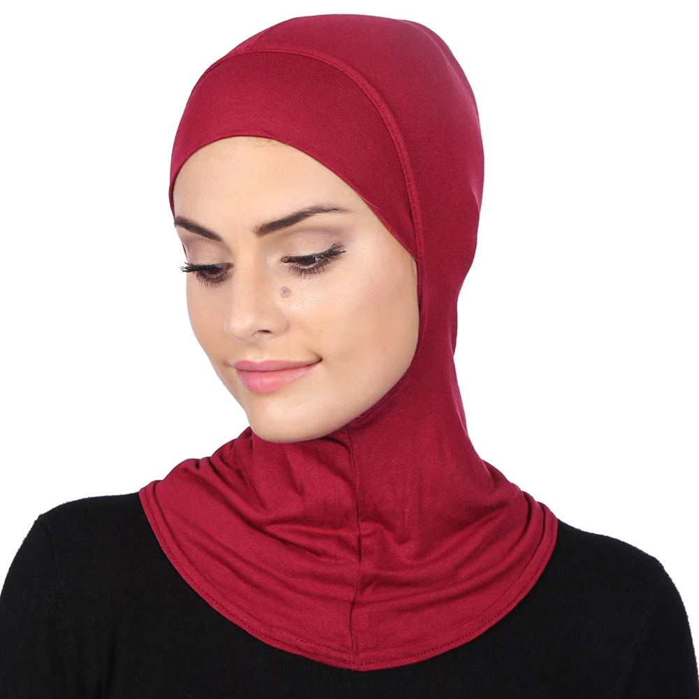 

Underscarf Hat Hijab Women Muslim Inner Cap Full Cover Headscarf Islamic Hair Loss Head Covers Amira Ninja Under Scarf Bonnet