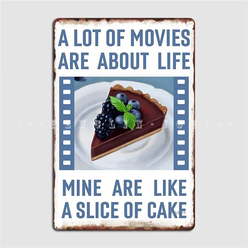 

Много фильмов-это о жизни, моя, это как кусочек торта, цитата Альфреда Хичкока, металлический стиль, стиль детской комнаты