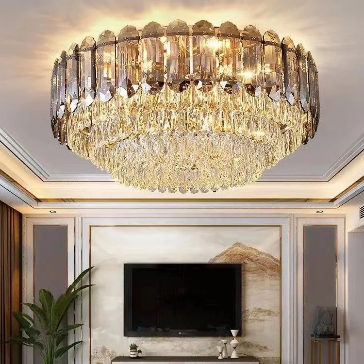 Свет роскошный хрустальный светильник для гостиной украшение дома потолочный