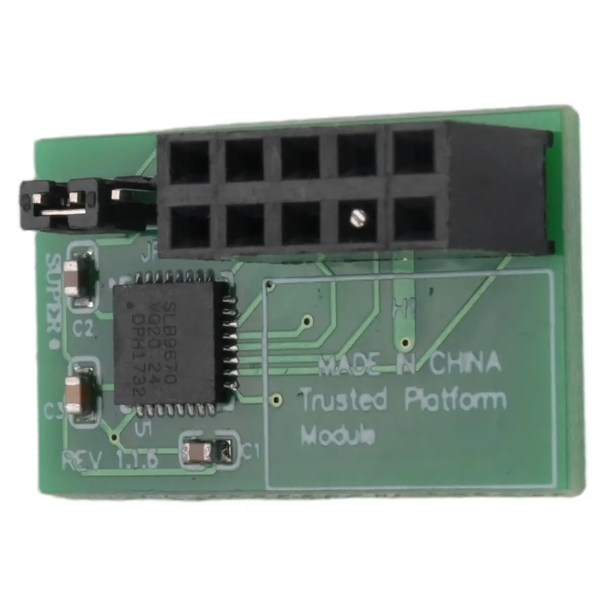 Фото [ГОРЯЧАЯ РАСПРОДАЖА] 1 шт. 10-контактный модуль SPI TPM 2.0 Trusted Platform для AOM-TPM-9670H №4