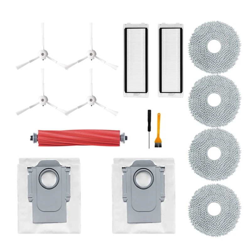 

For Roborock Q Revo / P10 Robtic Vacuum Cleaner Spare Parts Main Side Brush Hepa Filter Dust Bag Mop Cloth