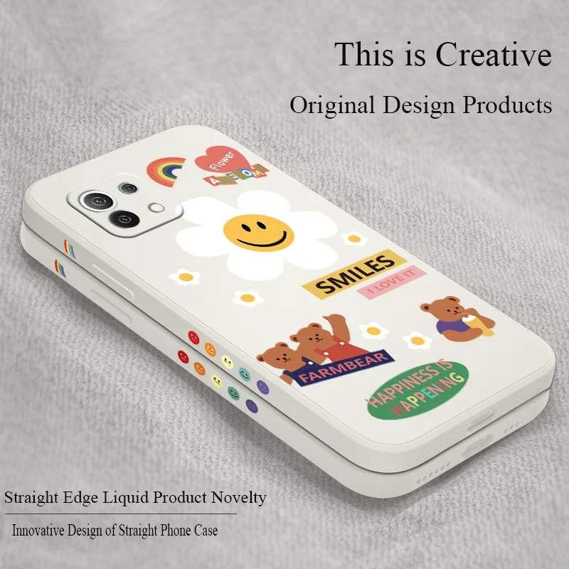 

Colorful Bear Case For Xiaomi Mi 11 lite Ultra 11i 11T 10T 9T Pro Lite 10 10S 9 8 lite Pro Poco F2 X2 F3 Pro Phone Cover Case