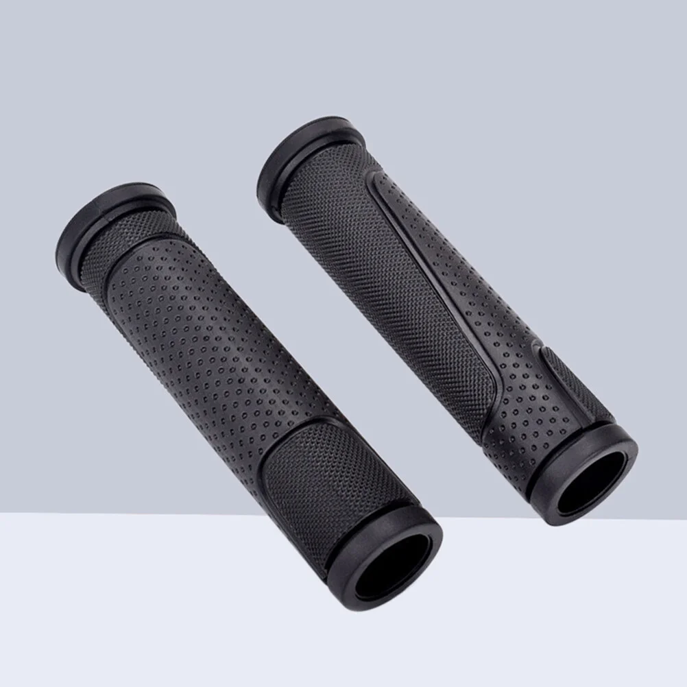

1 Pair Half Pass Rubber Bike Handlebar Grips Non-Slip Rubber Handle Grip for Mountain Road Bike