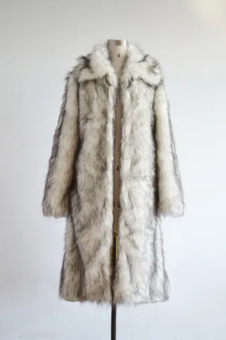 2023 Мужское пальто из искусственного лисьего меха, Северная зимняя верхняя одежда из искусственного меха, ветровка, меховое пальто, Мужская парка в стиле панк, куртки, мужское теплое пальто