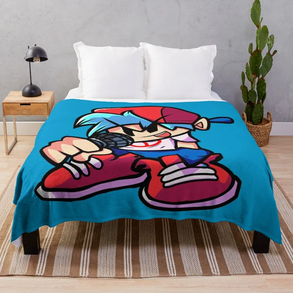 

BoyFriend FNF Detailed Version Throw Blanket 3d Blanket