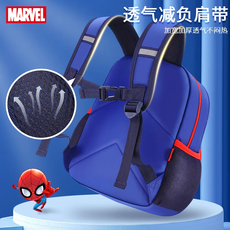2022 new high-quality 100% original Disney toddler backpack, comfortable and breathable Spider Man design children's schoolbag