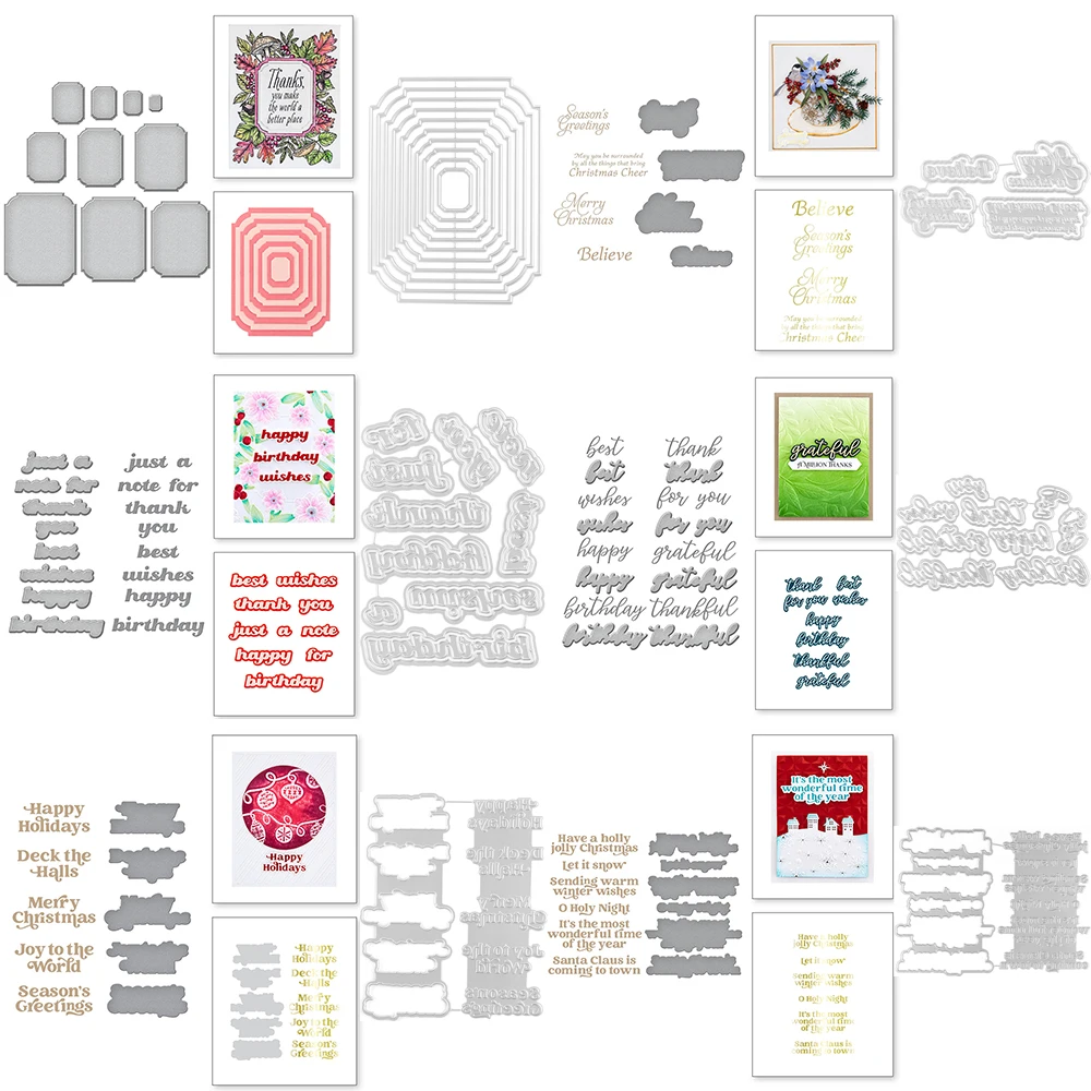 Штампы Lucky Wishes для DIY скрапбукинга и украшения фотоальбома тематические буквы