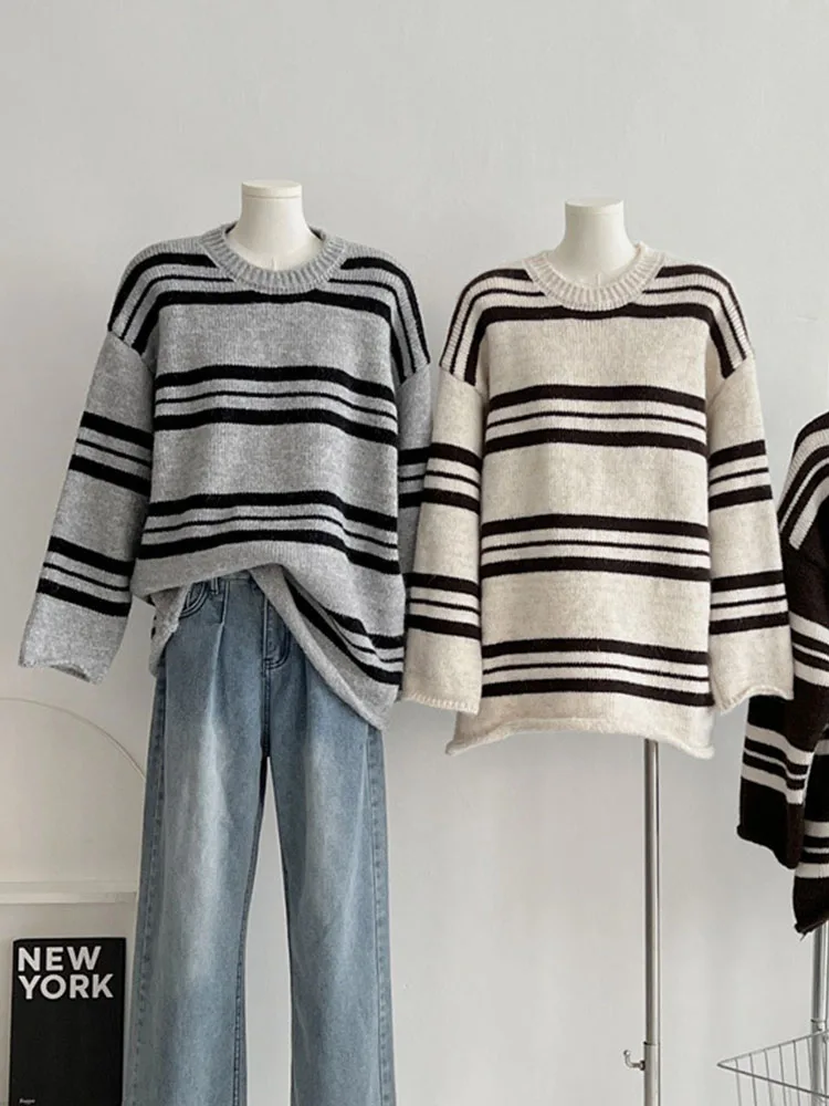 Повседневный Модный классический вязаный свитер офисные женские пуловеры в