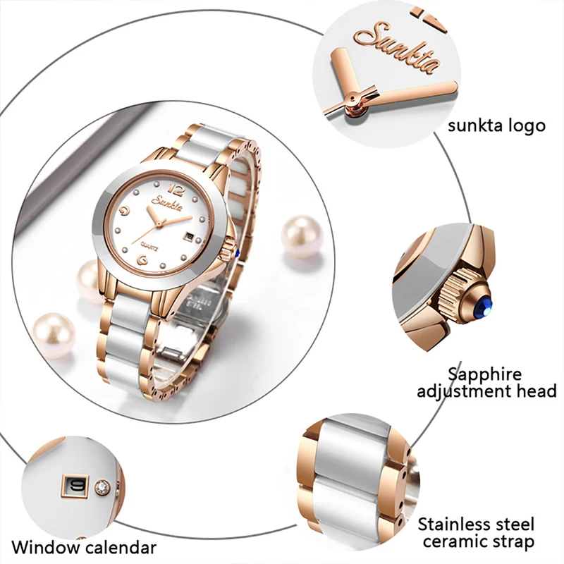 2023 Fashion Ladies Wrist Watches Dress Watch Women Luxury Watches Stainless Steel Silver Elegant Clock Women Wristwatch Female