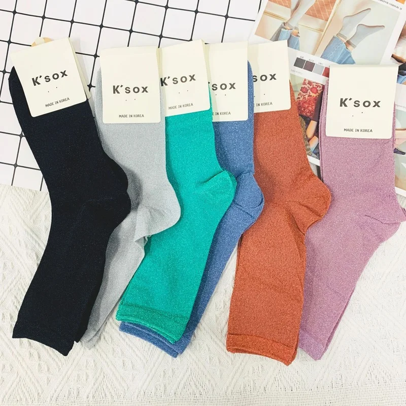 

Solid Woman Socks Kawaii Crew Women Socks Fashion Cotton Sporting Sox Ladies Warm Autumn Winter Classic Lady Calcetines Hombre