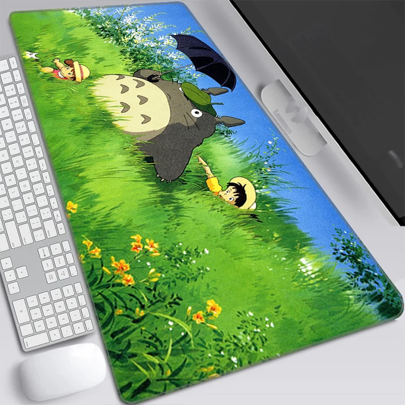 

Totoro Mouse Pad Gaming Mat Keyboard Gamer Pad Xxl Mause Deskmat Pc Laptop Mats Large Extended Mausepad Mousepad Rubber Laptops
