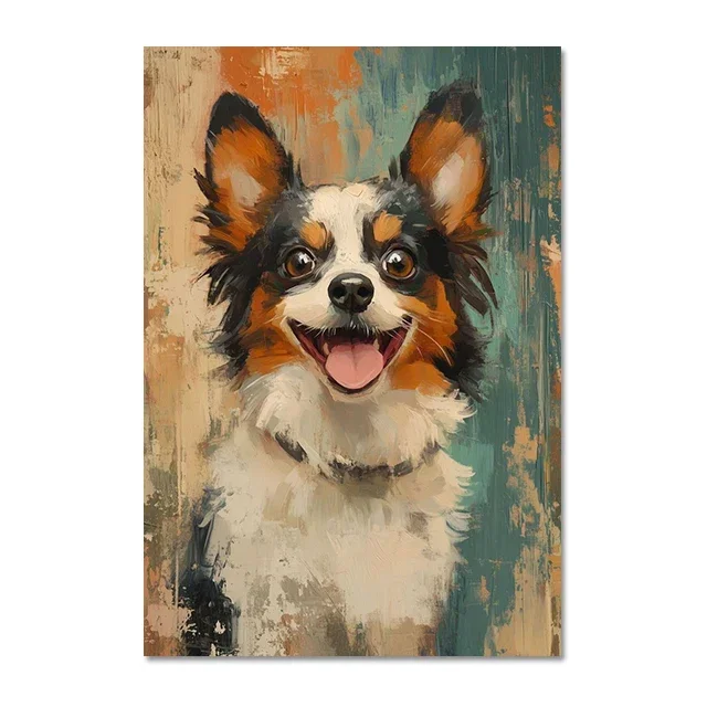 

Абстрактный портрет чихуахуа на холсте