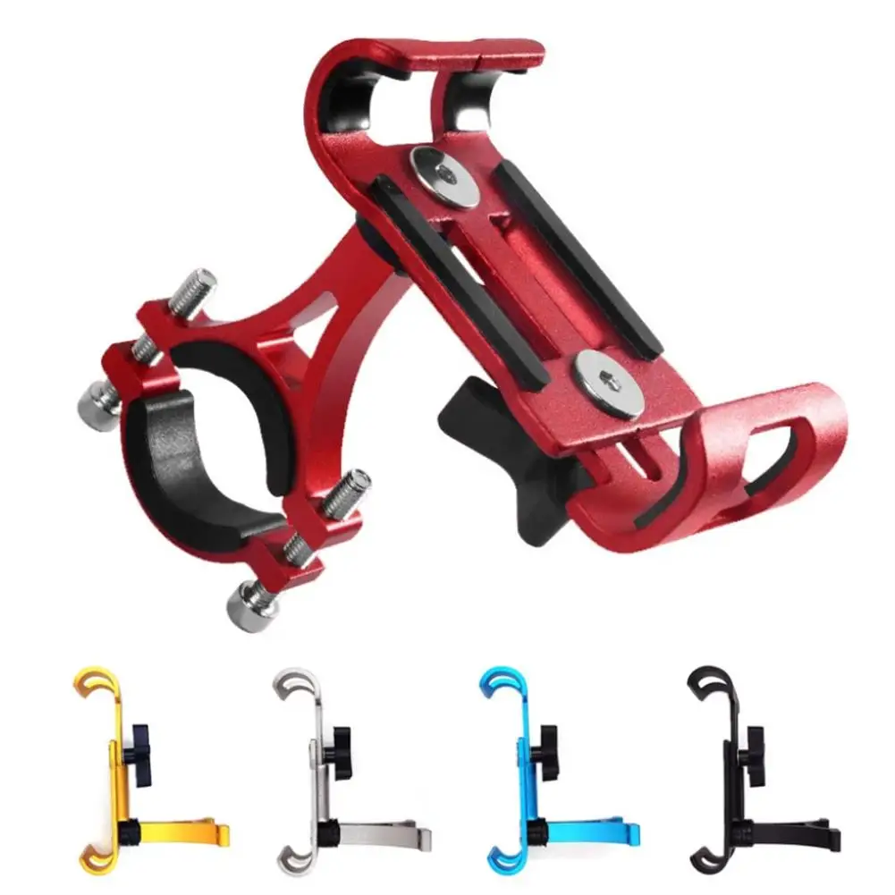 

Metal Motorcycle Bike Phone Holder for all Smartphones Aluminum Alloy Anti-slip Bracket GPS Clip Universal Bicycle Phone Stand