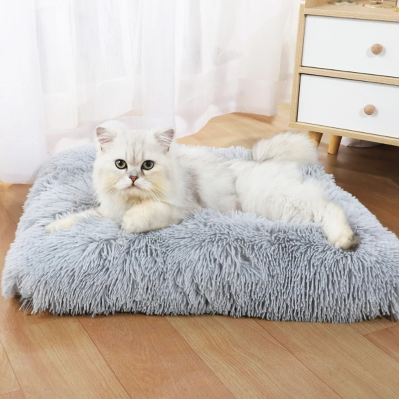 

Плюшевый наполнитель для кошек, теплый спальный мешок для котят и щенков, наполнитель для глубокого сна, домик для маленьких собак, диван-кр...