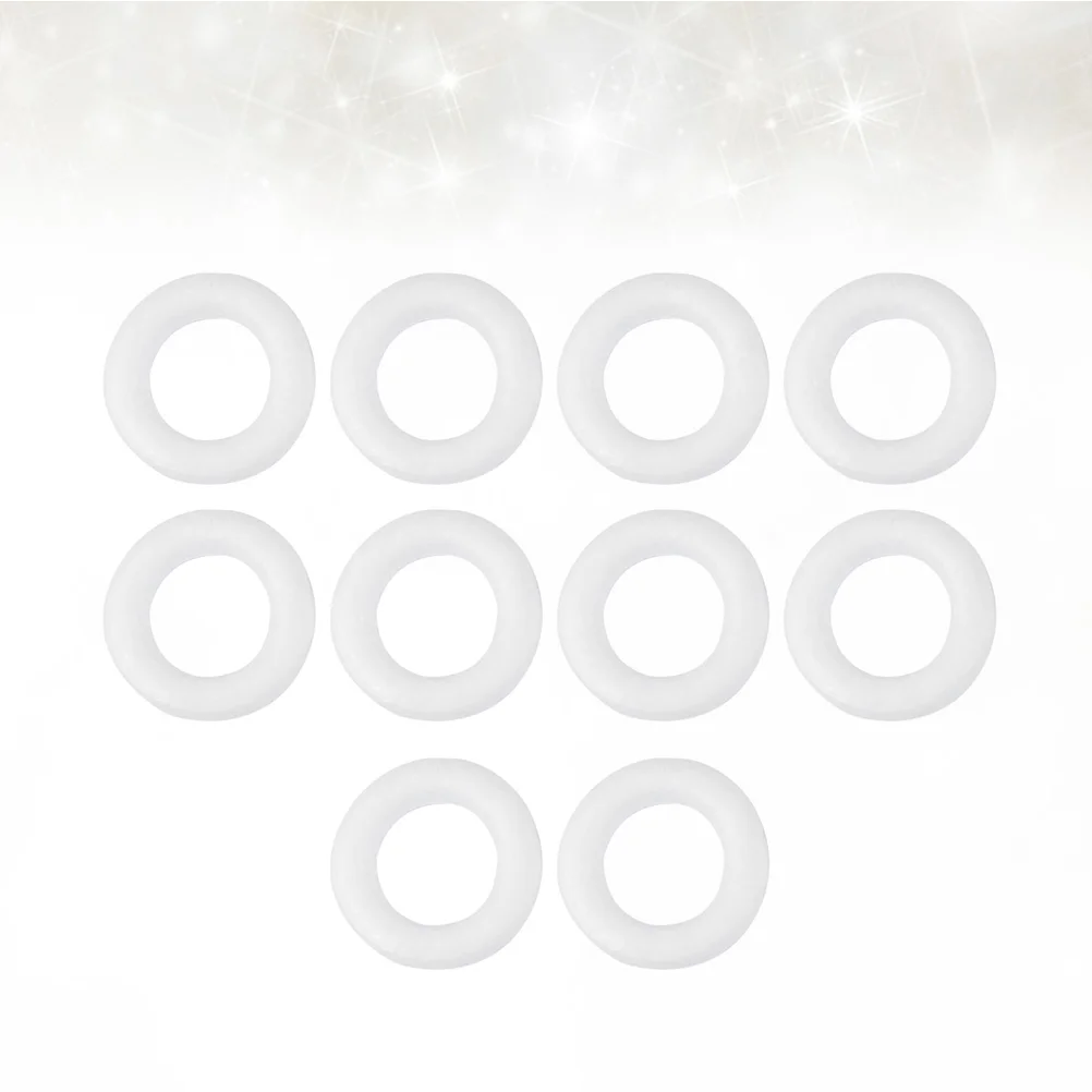 

10 Pcs Christmas Garland DIY Ring Ornament Plant Party Circle Craft White Model