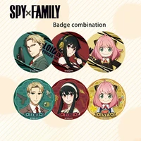 anime spy x family twilight loid anya yor forger cartoon pins tinplate brooches cute expression badge backpacks accessories gift