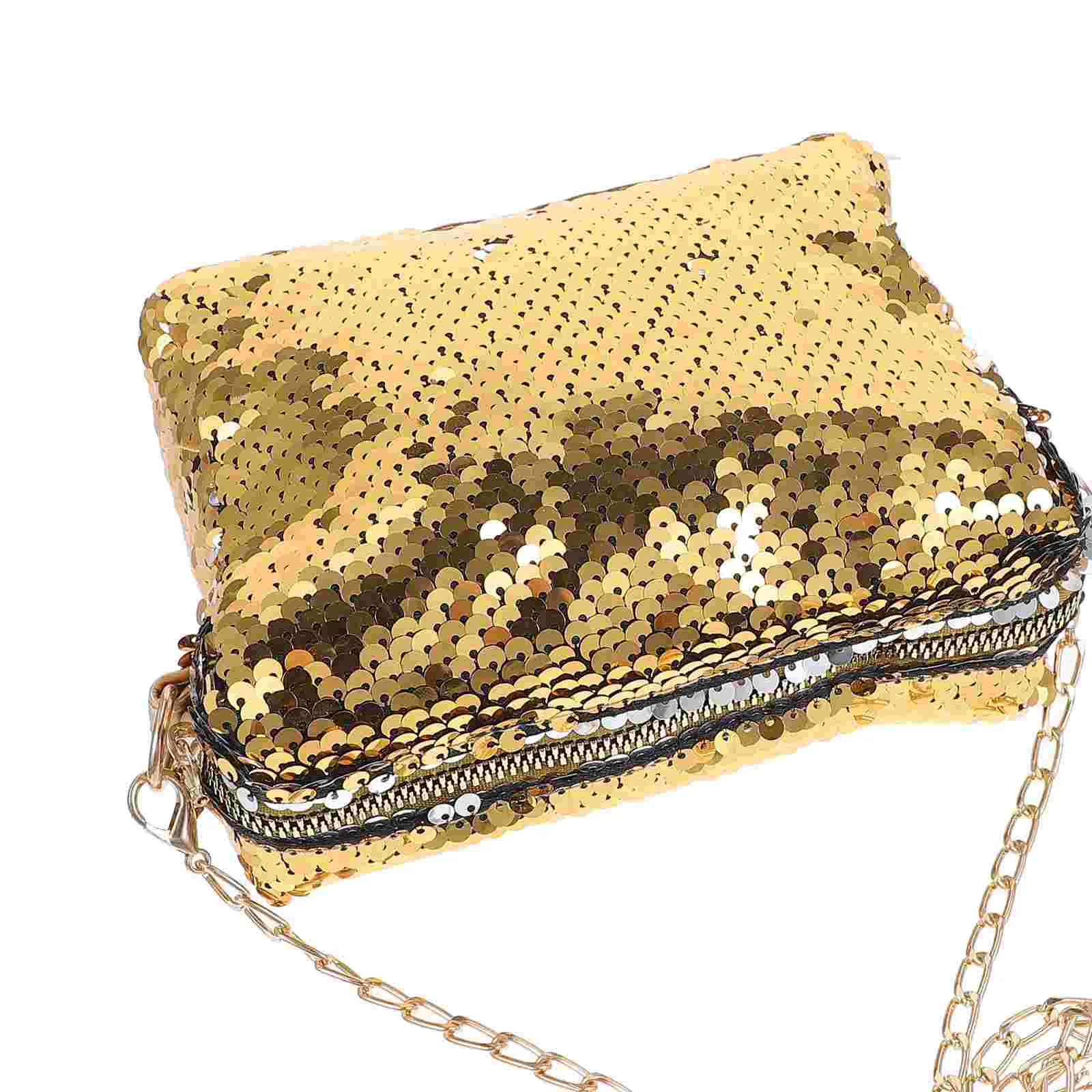 Сумка большой емкости с блестками женский кошелек через плечо удобная текстура